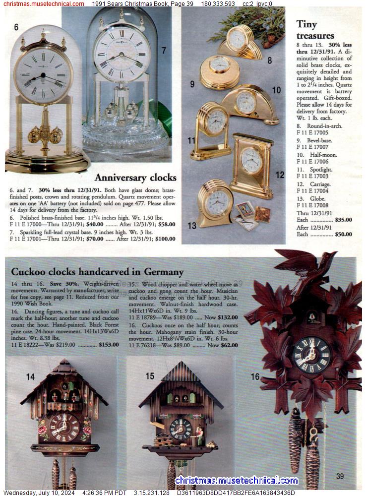 1991 Sears Christmas Book, Page 39