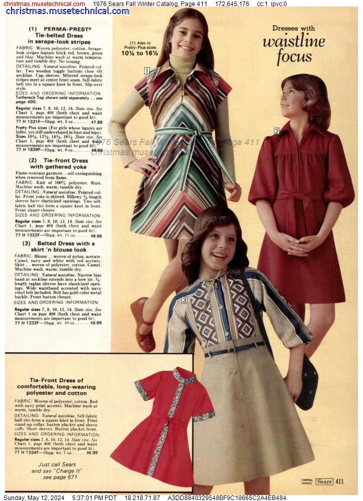 1976 Sears Fall Winter Catalog, Page 411