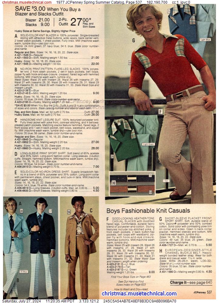 1977 JCPenney Spring Summer Catalog, Page 537