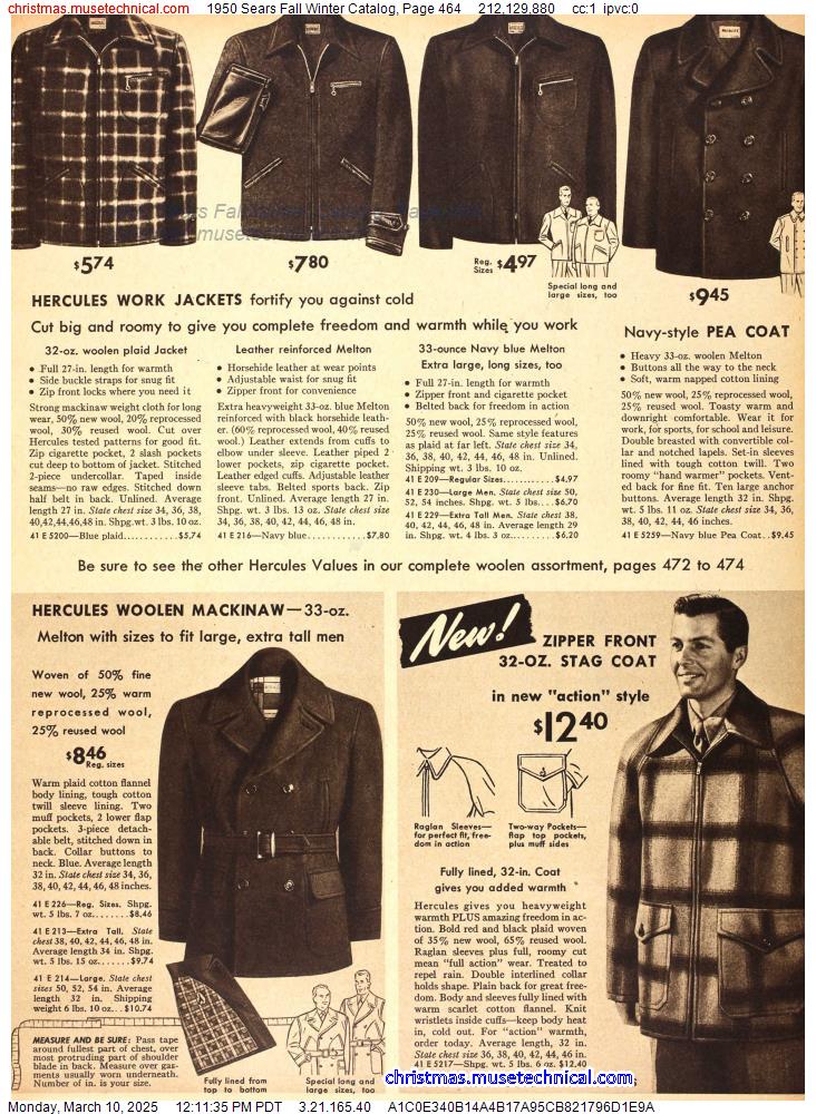 1950 Sears Fall Winter Catalog, Page 464