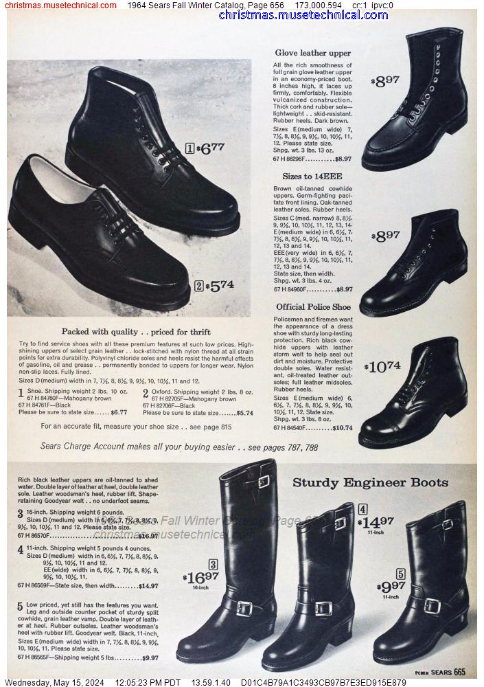 1964 Sears Fall Winter Catalog, Page 656