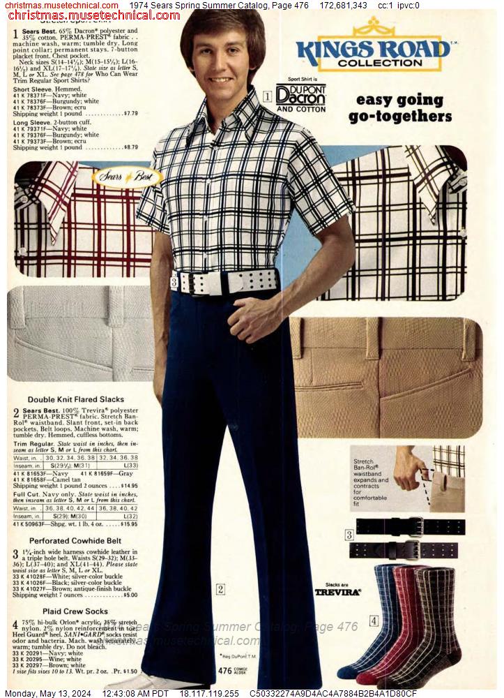 1974 Sears Spring Summer Catalog, Page 476