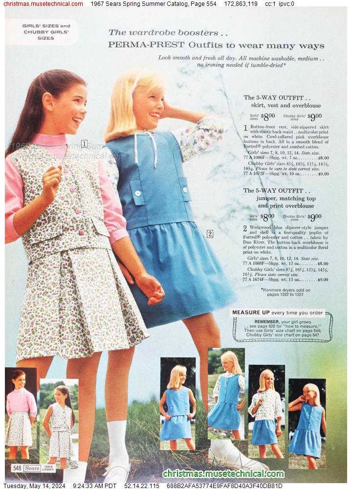 1967 Sears Spring Summer Catalog, Page 554