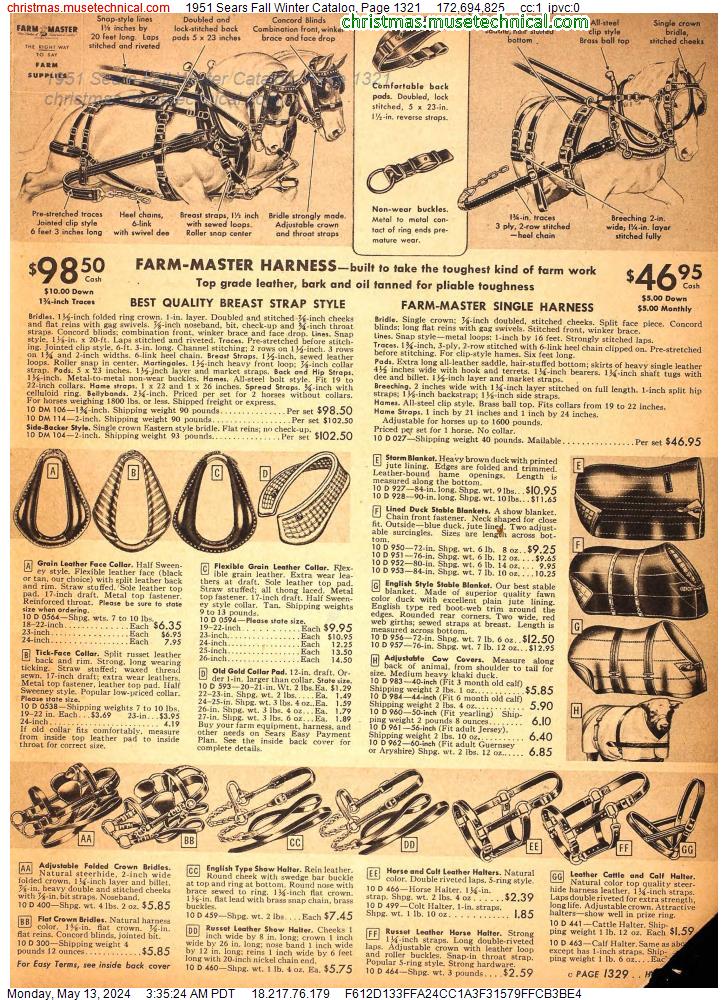 1951 Sears Fall Winter Catalog, Page 1321