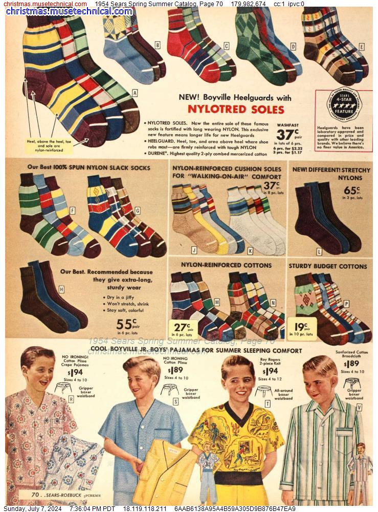 1954 Sears Spring Summer Catalog, Page 70