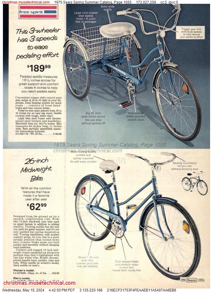 1975 Sears Spring Summer Catalog, Page 1055