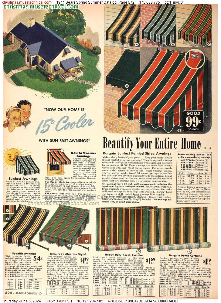 1941 Sears Spring Summer Catalog, Page 572