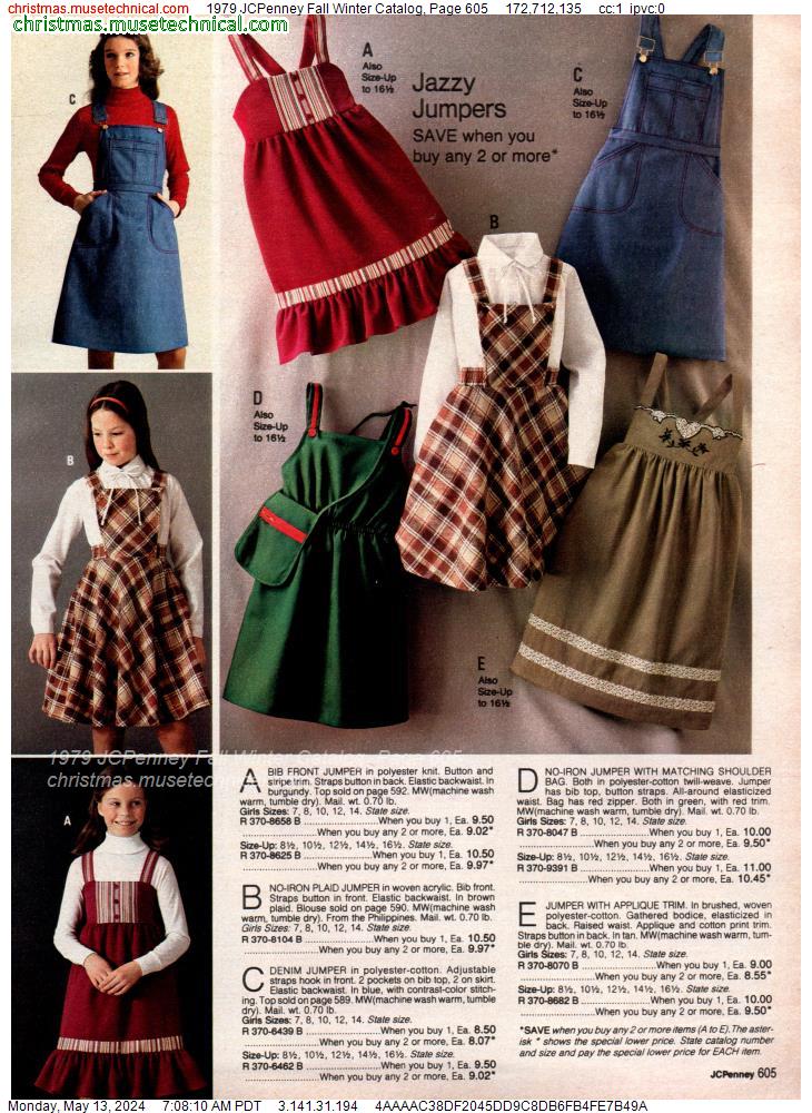 1979 JCPenney Fall Winter Catalog, Page 605