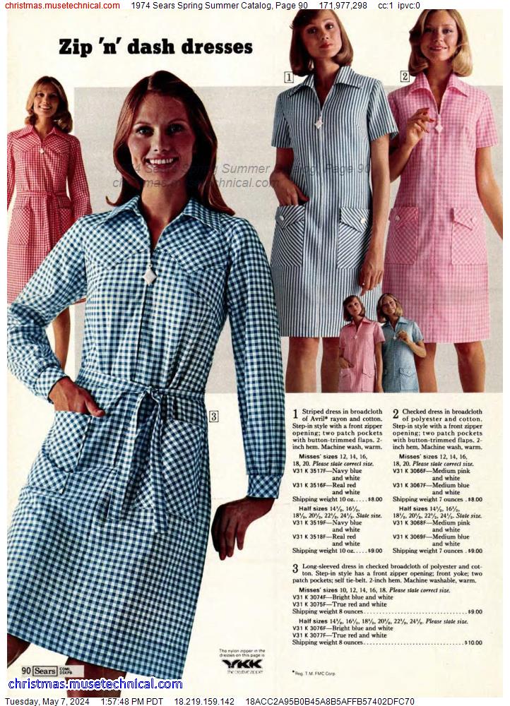 1974 Sears Spring Summer Catalog, Page 90