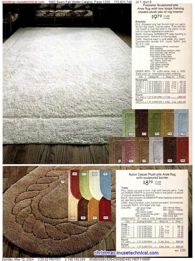 1983 Sears Fall Winter Catalog, Page 1329