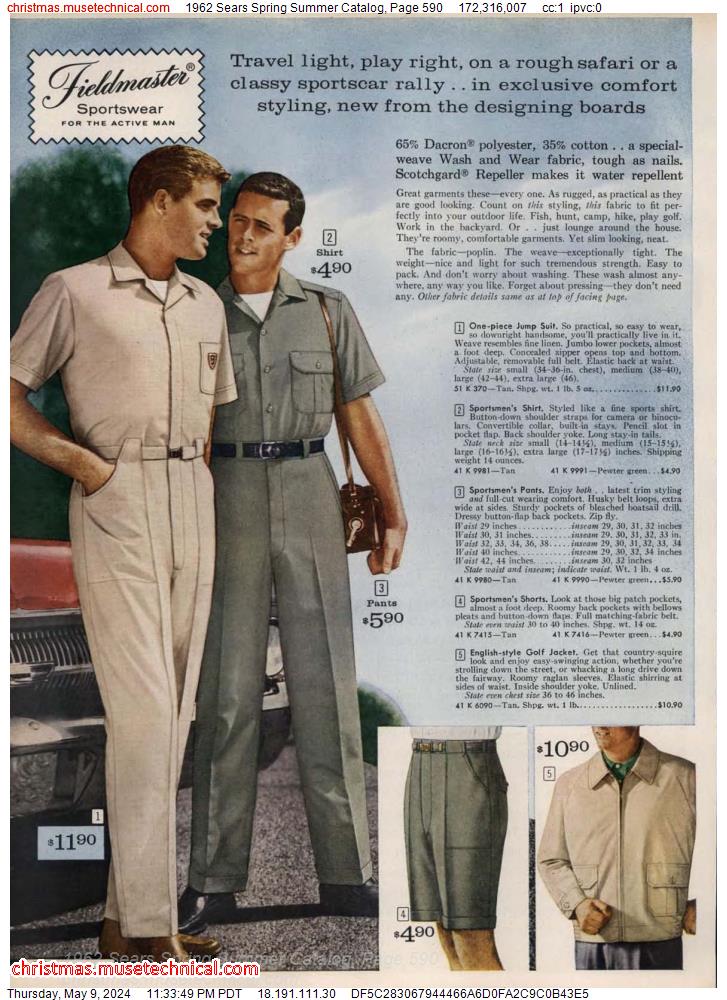 1962 Sears Spring Summer Catalog, Page 590