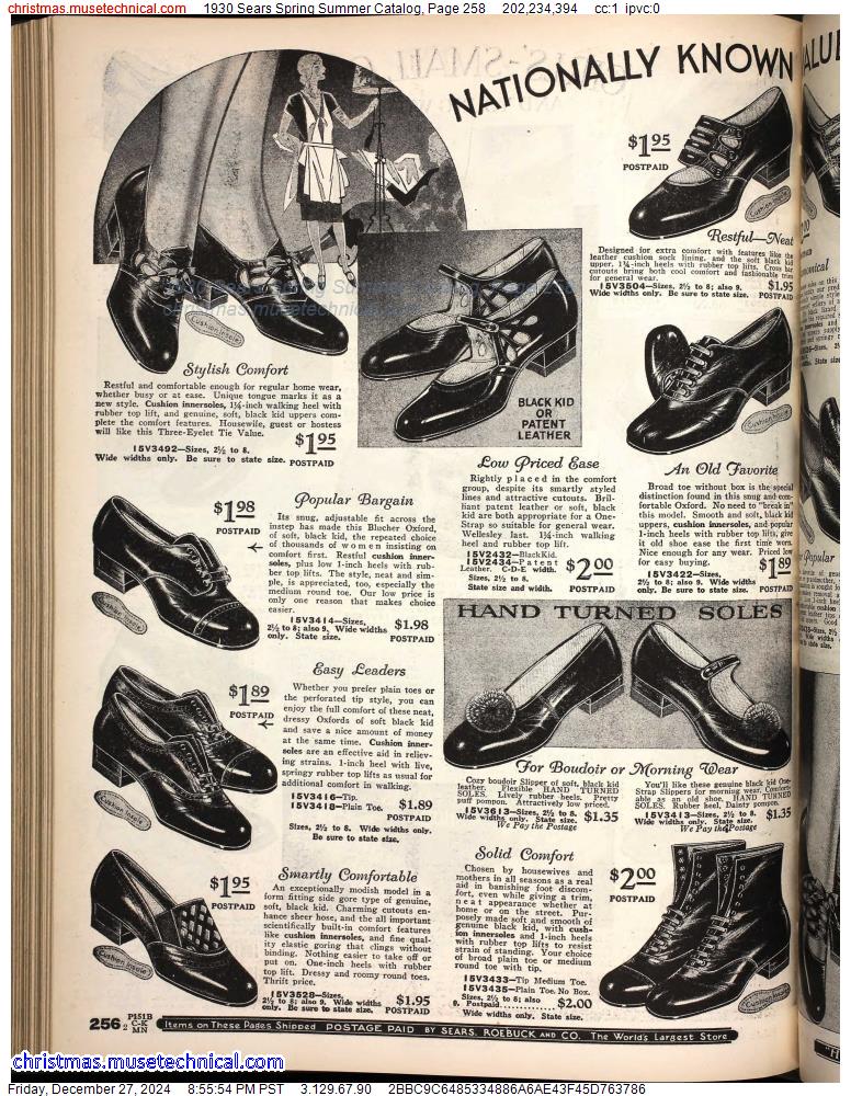 1930 Sears Spring Summer Catalog, Page 258