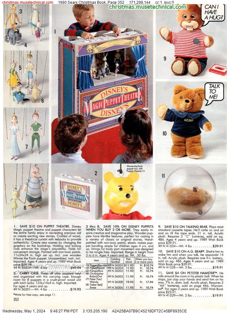 1990 Sears Christmas Book, Page 352