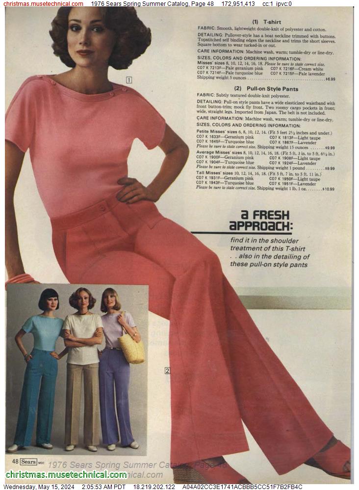 1976 Sears Spring Summer Catalog, Page 48