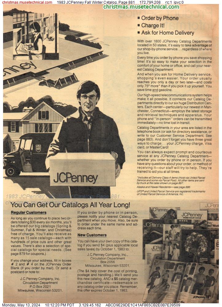1983 JCPenney Fall Winter Catalog, Page 881