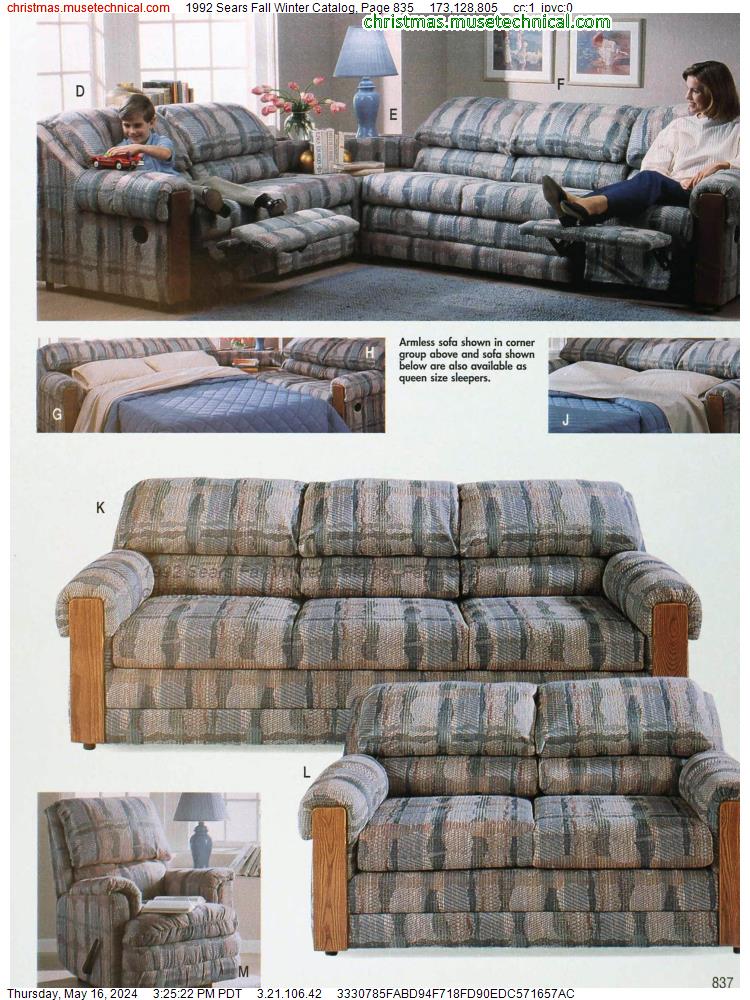 1992 Sears Fall Winter Catalog, Page 835