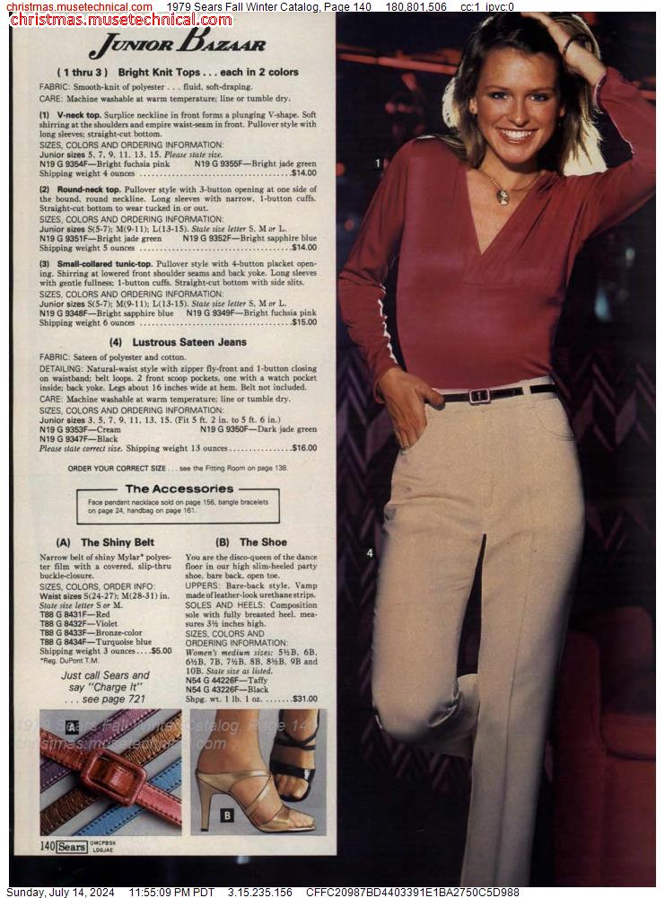 1979 Sears Fall Winter Catalog, Page 140