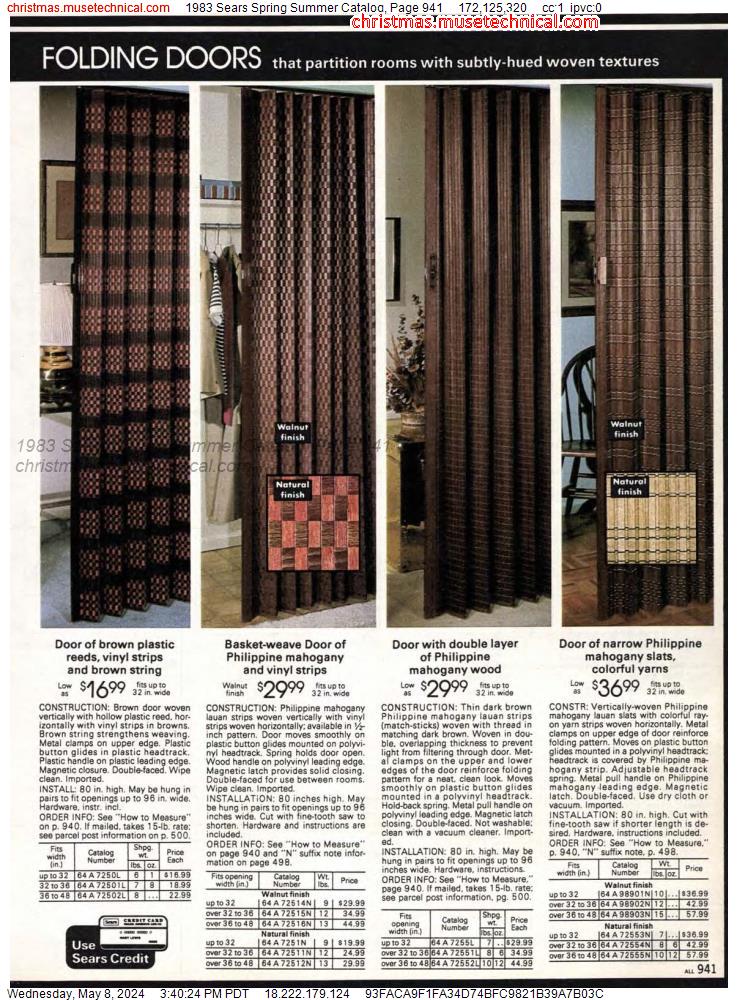 1983 Sears Spring Summer Catalog, Page 941