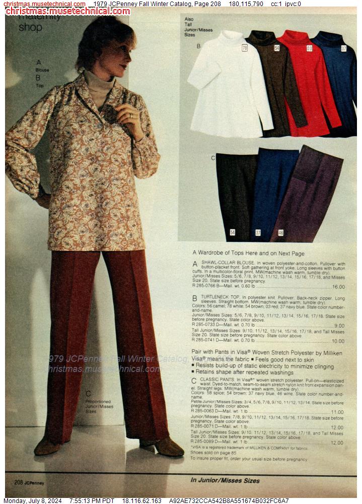 1979 JCPenney Fall Winter Catalog, Page 208