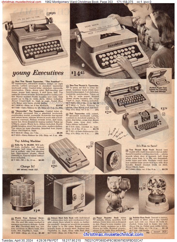 1962 Montgomery Ward Christmas Book, Page 303
