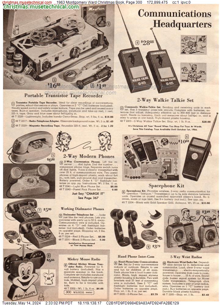 1963 Montgomery Ward Christmas Book, Page 300