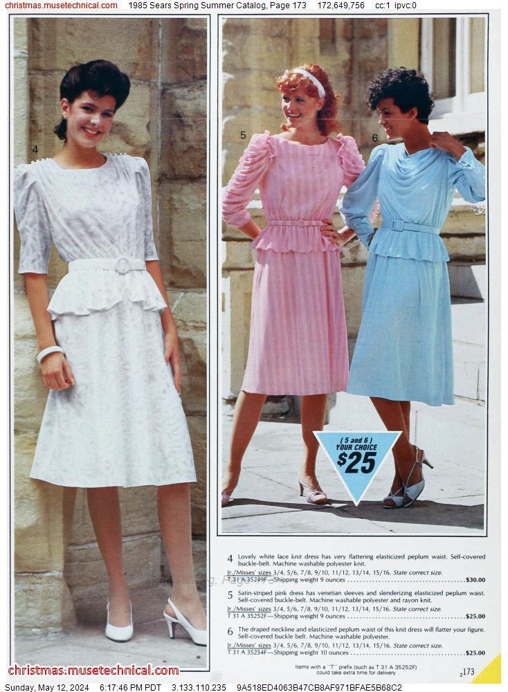 1985 Sears Spring Summer Catalog, Page 173