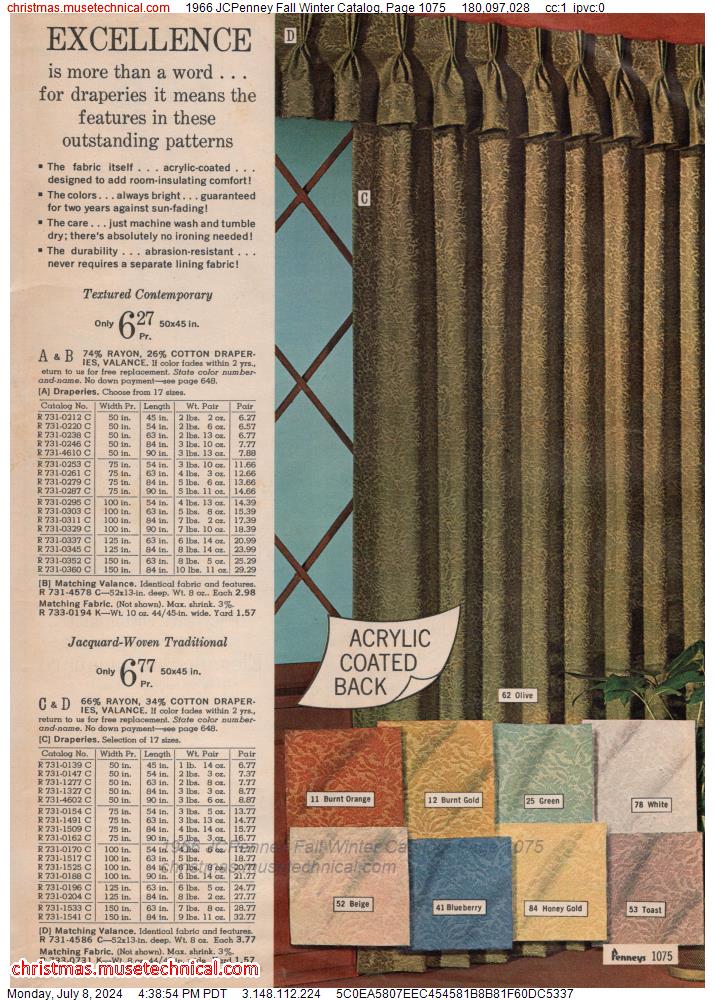 1966 JCPenney Fall Winter Catalog, Page 1075