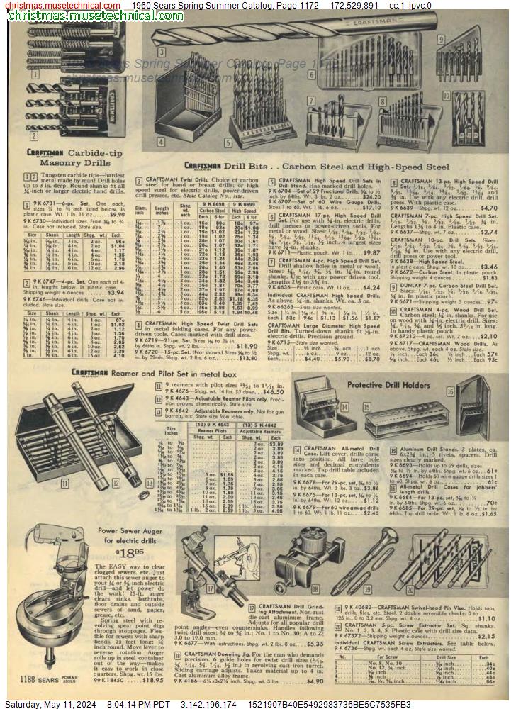 1960 Sears Spring Summer Catalog, Page 1172