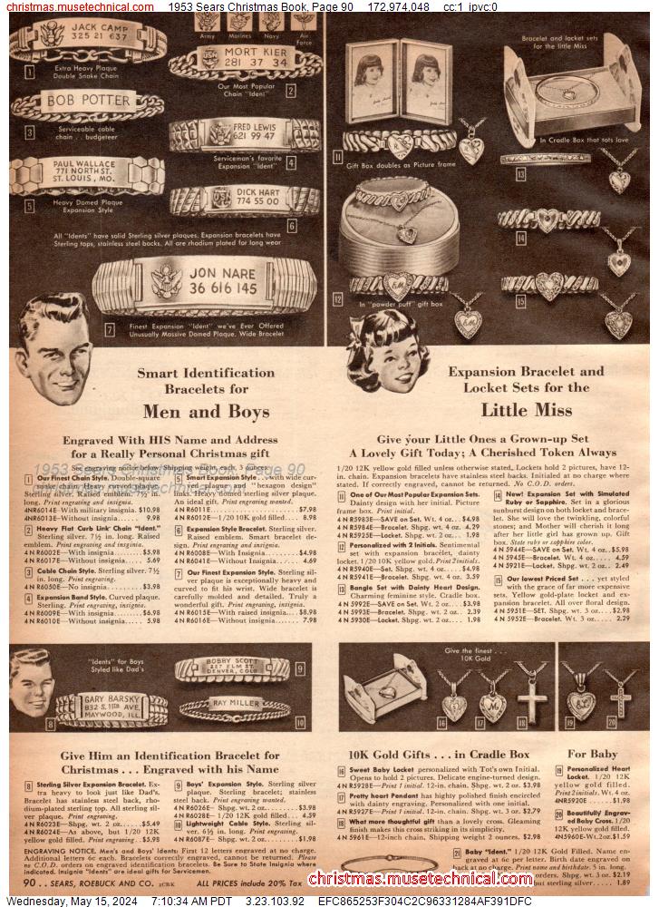 1953 Sears Christmas Book, Page 90