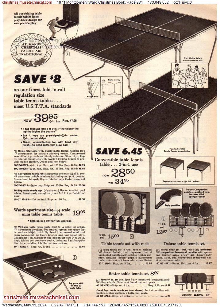 1971 Montgomery Ward Christmas Book, Page 231