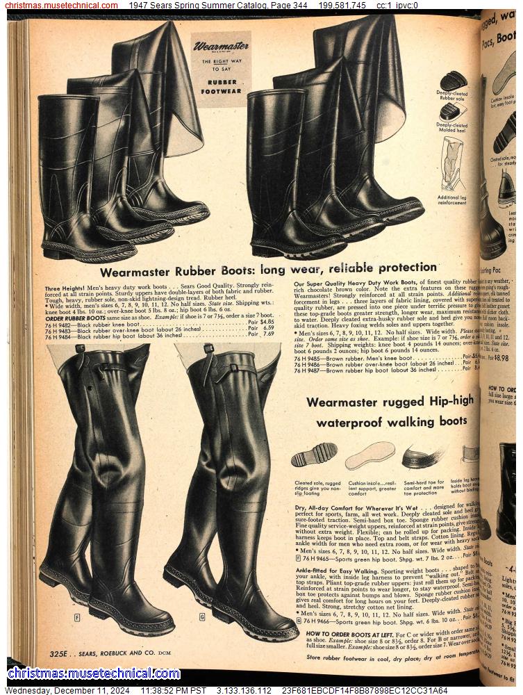 1947 Sears Spring Summer Catalog, Page 344