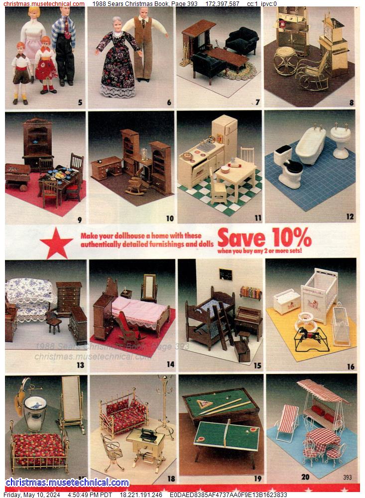 1988 Sears Christmas Book, Page 393