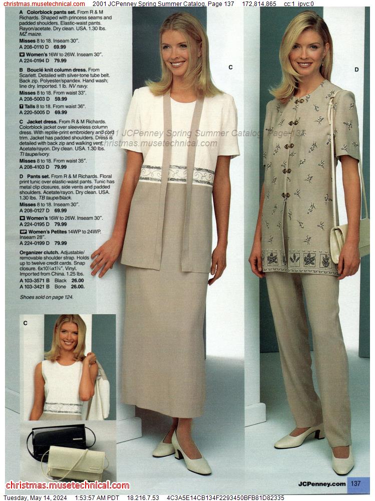 2001 JCPenney Spring Summer Catalog, Page 137
