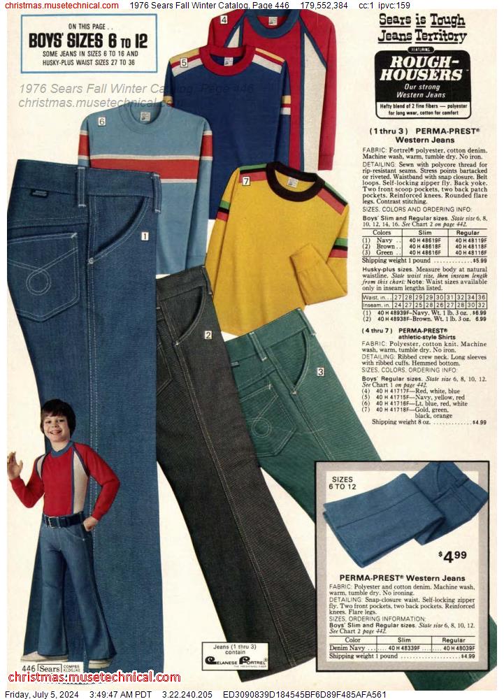 1976 Sears Fall Winter Catalog, Page 446 - Catalogs & Wishbooks