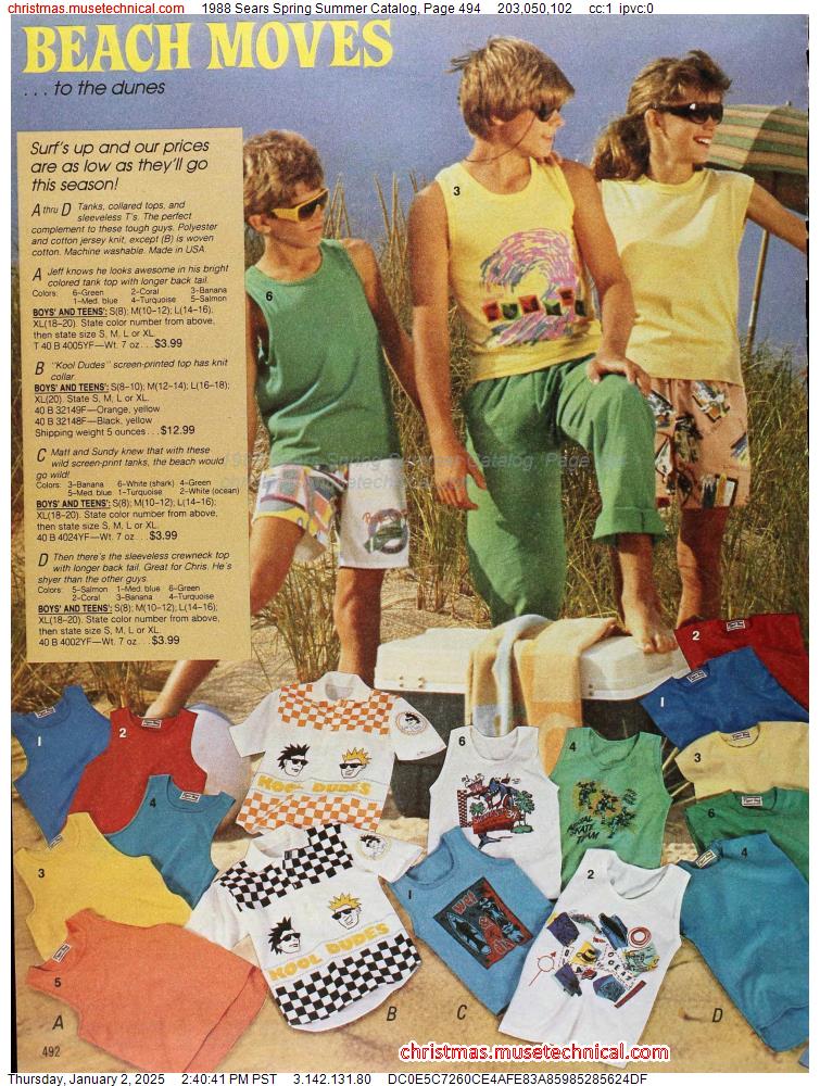 1988 Sears Spring Summer Catalog, Page 494