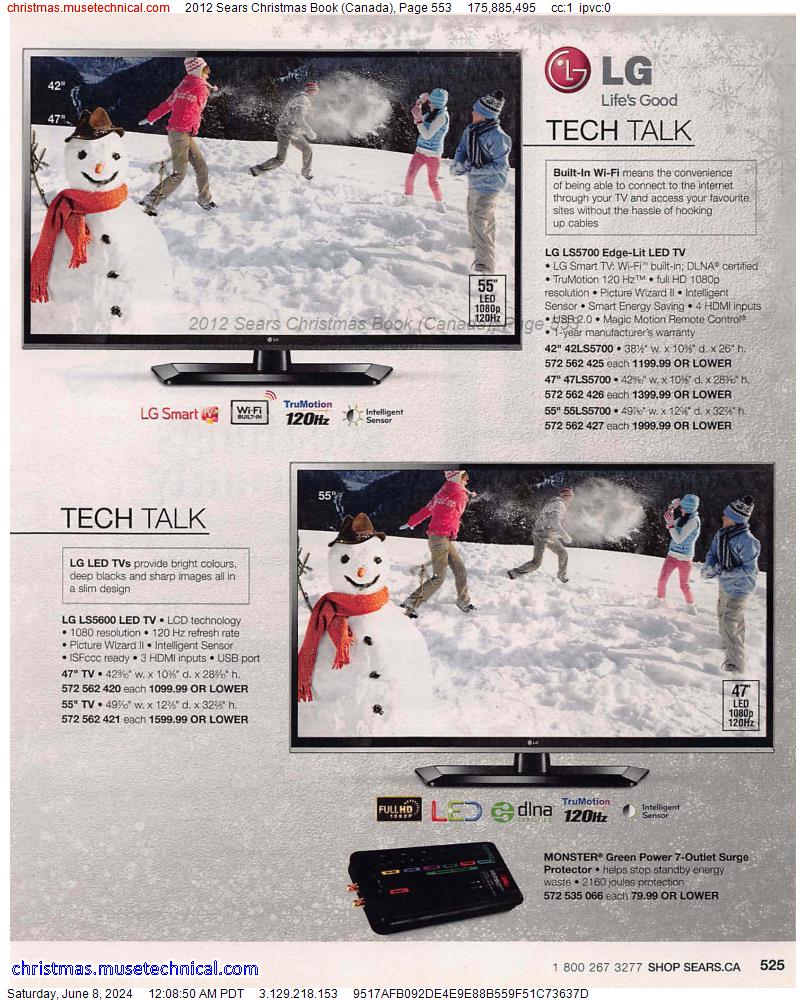 2012 Sears Christmas Book (Canada), Page 553