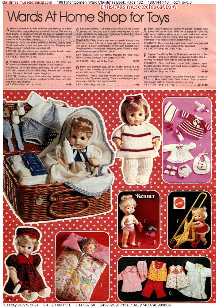 1981 Montgomery Ward Christmas Book, Page 402