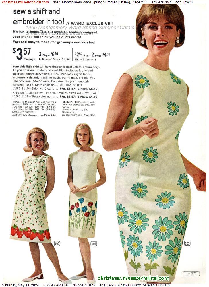 1965 Montgomery Ward Spring Summer Catalog, Page 277