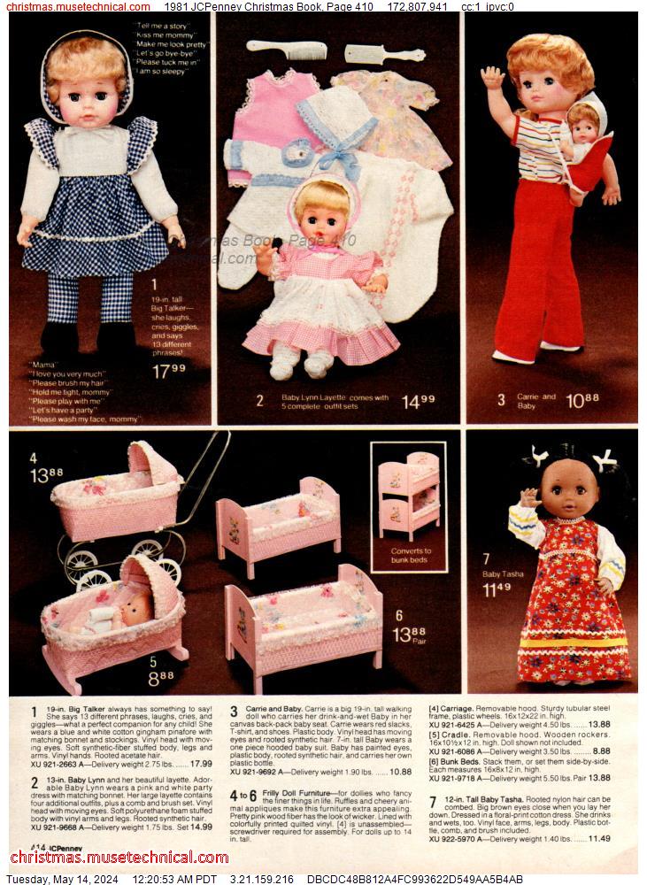 1981 JCPenney Christmas Book, Page 410