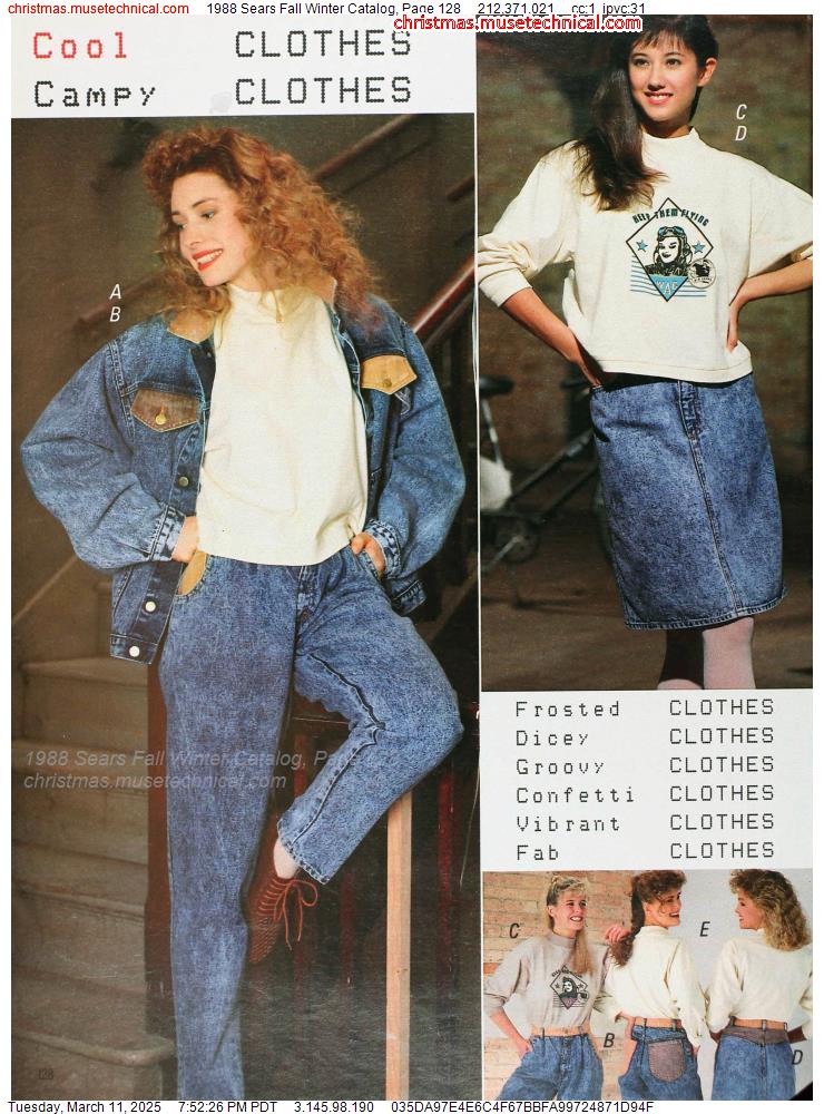 1988 Sears Fall Winter Catalog, Page 128