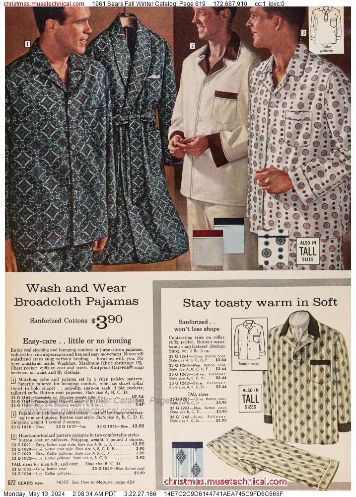 1961 Sears Fall Winter Catalog, Page 619