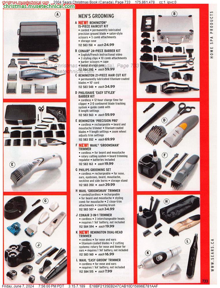2004 Sears Christmas Book (Canada), Page 733