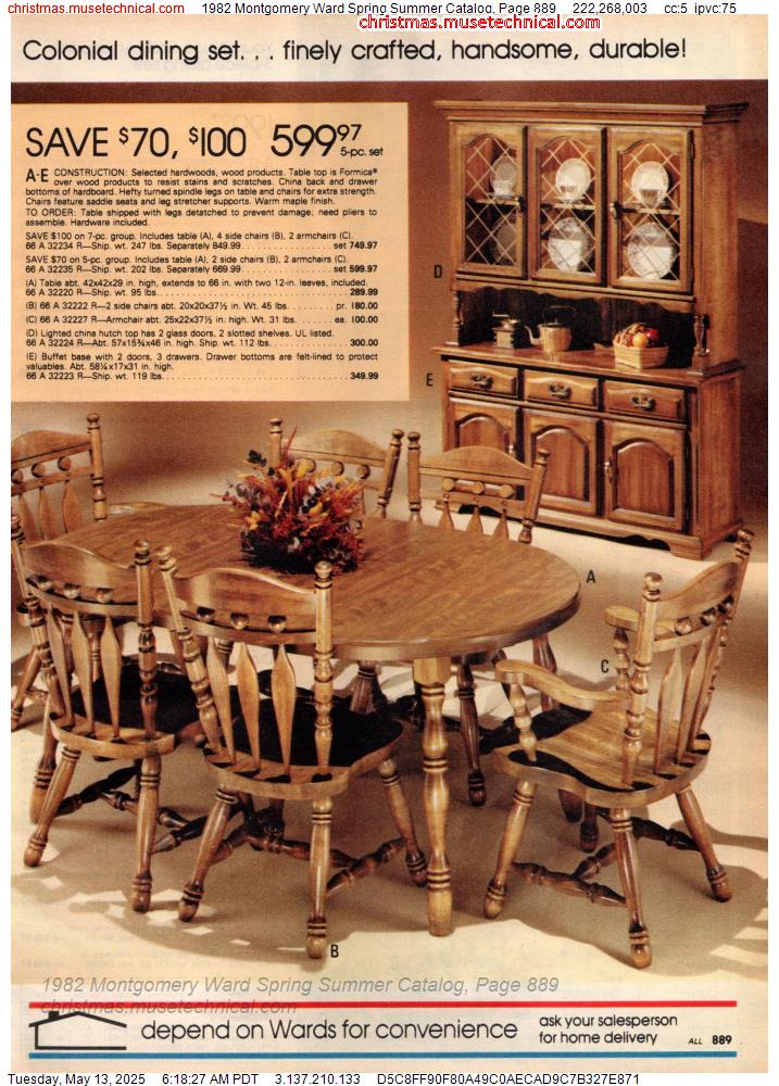 1982 Montgomery Ward Spring Summer Catalog, Page 889