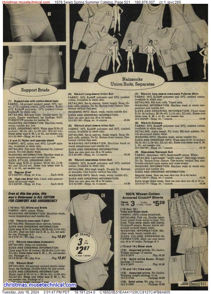 1976 Sears Spring Summer Catalog, Page 521