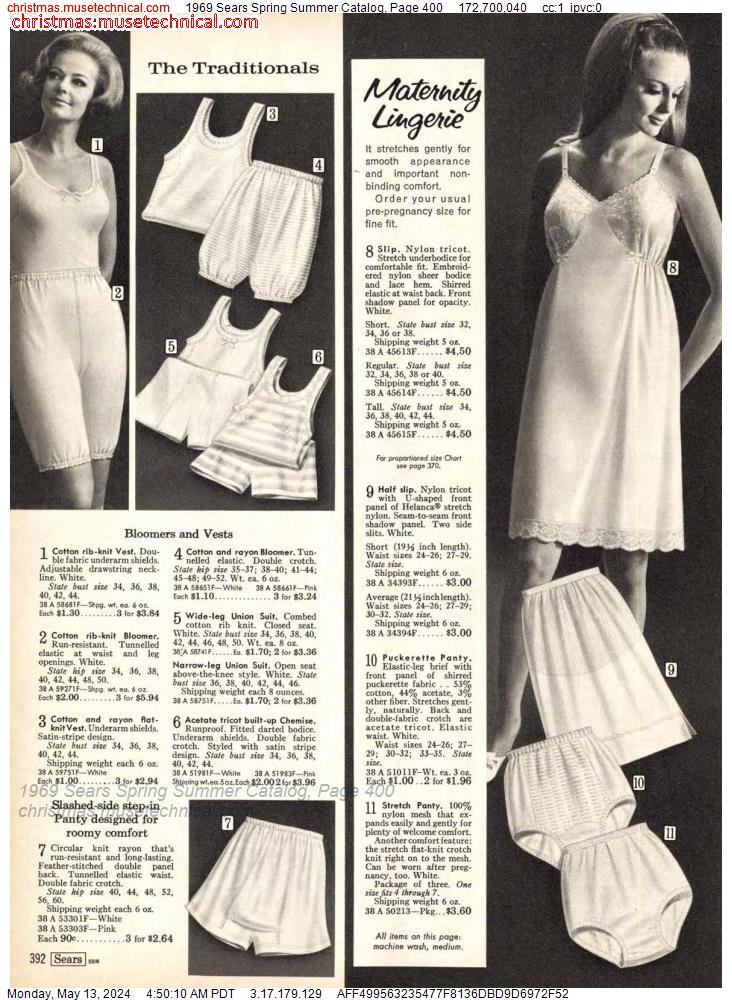 1969 Sears Spring Summer Catalog, Page 400