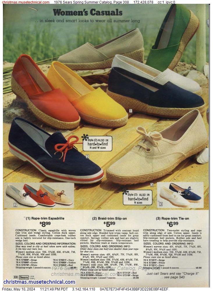 1976 Sears Spring Summer Catalog, Page 308