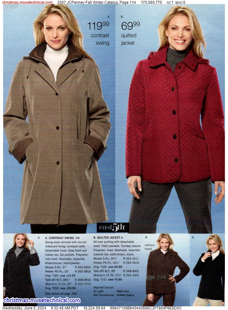 2007 JCPenney Fall Winter Catalog, Page 114