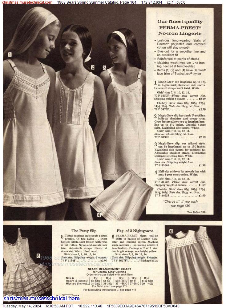 1968 Sears Spring Summer Catalog, Page 164