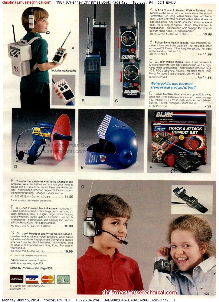 1987 JCPenney Christmas Book, Page 423