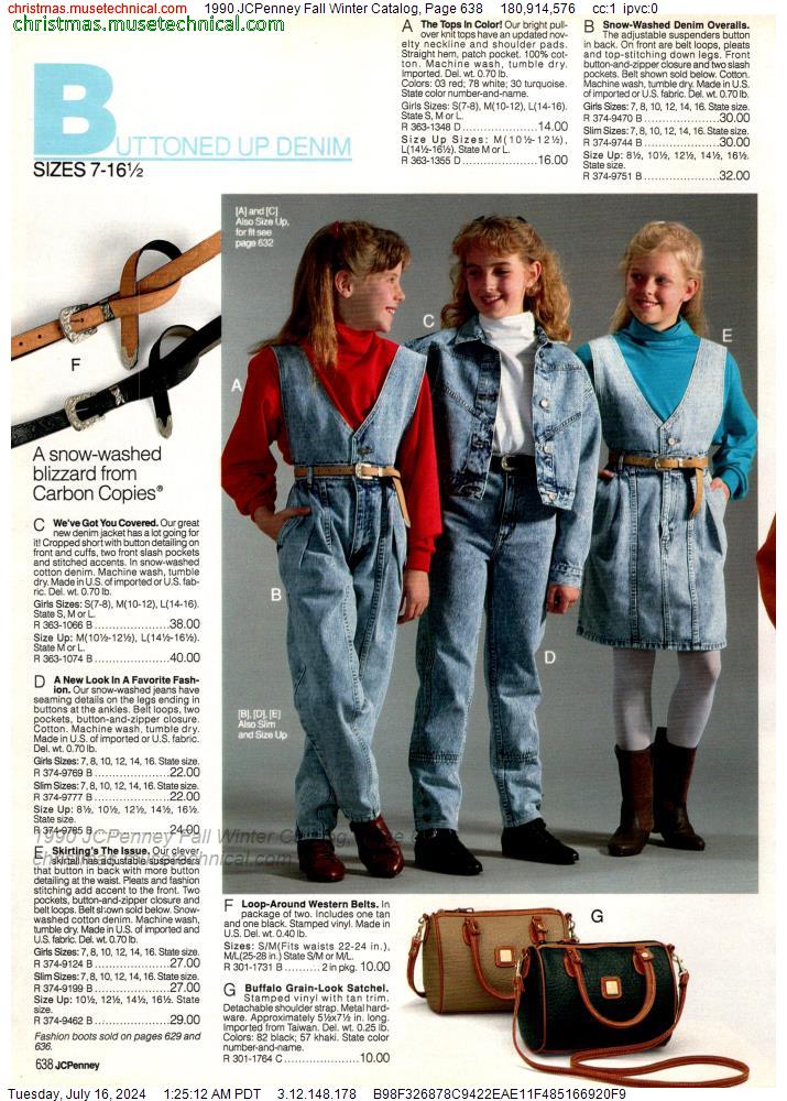 1990 JCPenney Fall Winter Catalog, Page 638